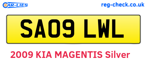 SA09LWL are the vehicle registration plates.