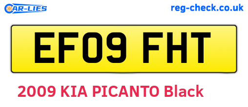 EF09FHT are the vehicle registration plates.