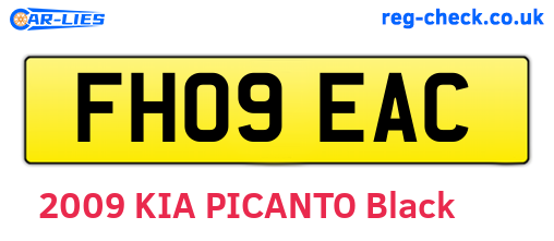 FH09EAC are the vehicle registration plates.