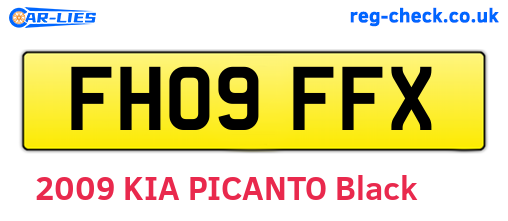 FH09FFX are the vehicle registration plates.