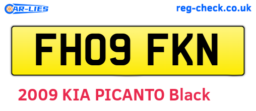 FH09FKN are the vehicle registration plates.