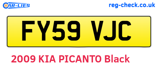 FY59VJC are the vehicle registration plates.