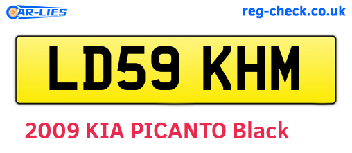 LD59KHM are the vehicle registration plates.