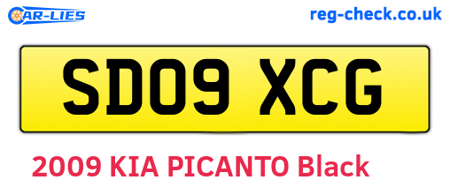 SD09XCG are the vehicle registration plates.