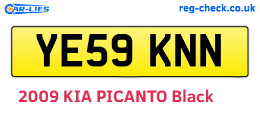 YE59KNN are the vehicle registration plates.