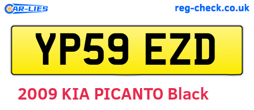 YP59EZD are the vehicle registration plates.