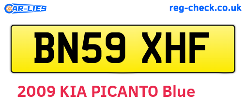 BN59XHF are the vehicle registration plates.