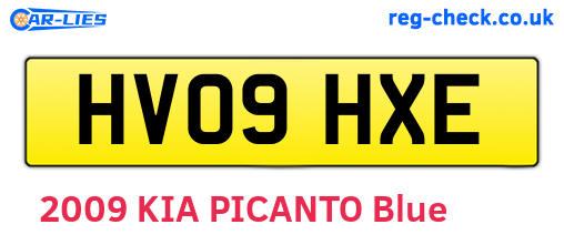 HV09HXE are the vehicle registration plates.