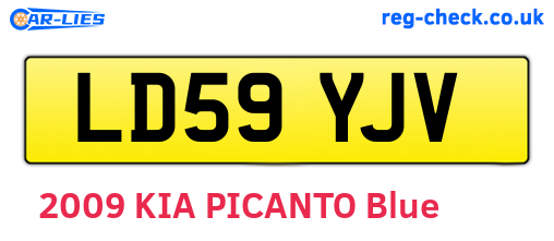 LD59YJV are the vehicle registration plates.