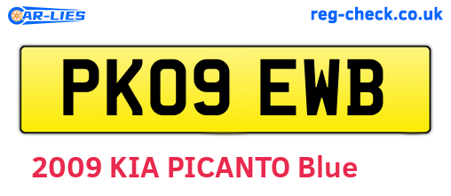 PK09EWB are the vehicle registration plates.
