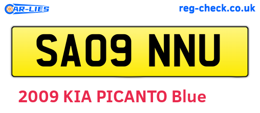 SA09NNU are the vehicle registration plates.