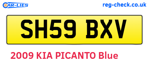 SH59BXV are the vehicle registration plates.