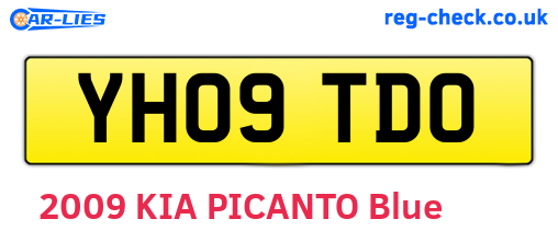 YH09TDO are the vehicle registration plates.