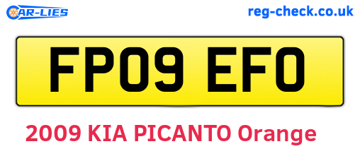 FP09EFO are the vehicle registration plates.