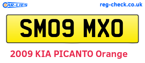 SM09MXO are the vehicle registration plates.