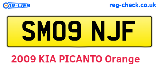 SM09NJF are the vehicle registration plates.