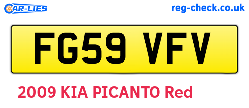 FG59VFV are the vehicle registration plates.