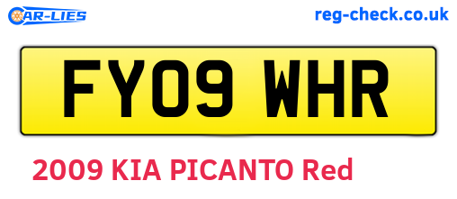 FY09WHR are the vehicle registration plates.