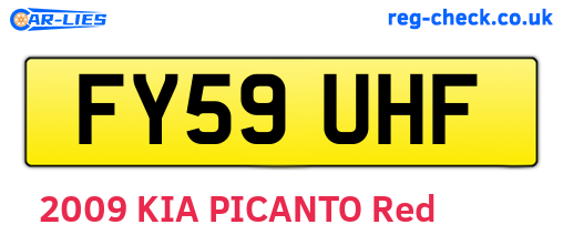 FY59UHF are the vehicle registration plates.