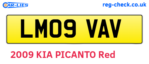 LM09VAV are the vehicle registration plates.