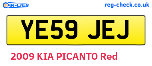 YE59JEJ are the vehicle registration plates.
