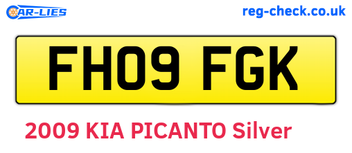 FH09FGK are the vehicle registration plates.
