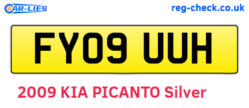FY09UUH are the vehicle registration plates.