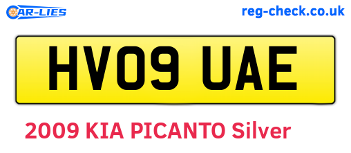 HV09UAE are the vehicle registration plates.