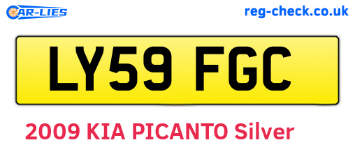 LY59FGC are the vehicle registration plates.