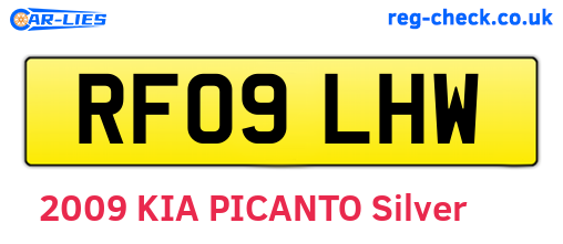 RF09LHW are the vehicle registration plates.