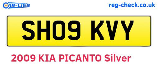 SH09KVY are the vehicle registration plates.
