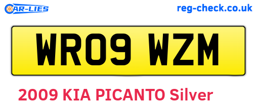 WR09WZM are the vehicle registration plates.