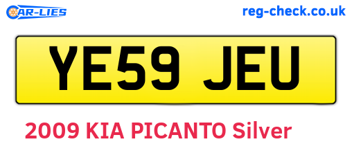 YE59JEU are the vehicle registration plates.