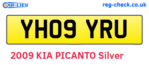 YH09YRU are the vehicle registration plates.