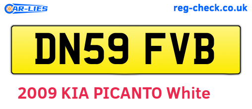 DN59FVB are the vehicle registration plates.