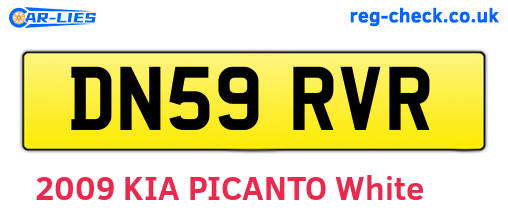 DN59RVR are the vehicle registration plates.