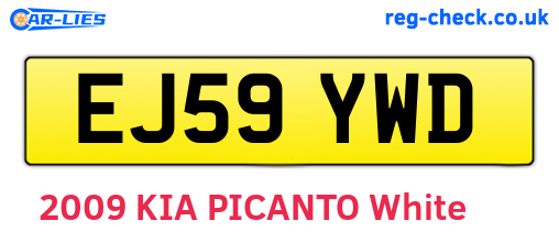 EJ59YWD are the vehicle registration plates.