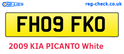 FH09FKO are the vehicle registration plates.