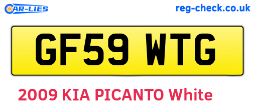 GF59WTG are the vehicle registration plates.