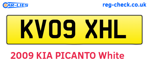 KV09XHL are the vehicle registration plates.