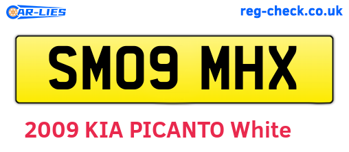 SM09MHX are the vehicle registration plates.