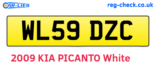WL59DZC are the vehicle registration plates.