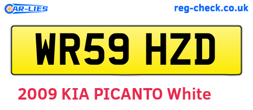 WR59HZD are the vehicle registration plates.