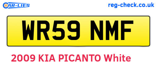 WR59NMF are the vehicle registration plates.