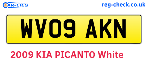 WV09AKN are the vehicle registration plates.