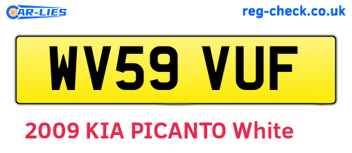 WV59VUF are the vehicle registration plates.