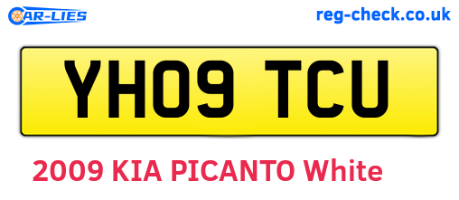 YH09TCU are the vehicle registration plates.