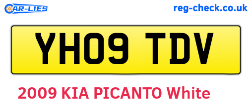 YH09TDV are the vehicle registration plates.