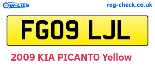 FG09LJL are the vehicle registration plates.