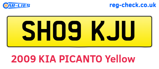 SH09KJU are the vehicle registration plates.